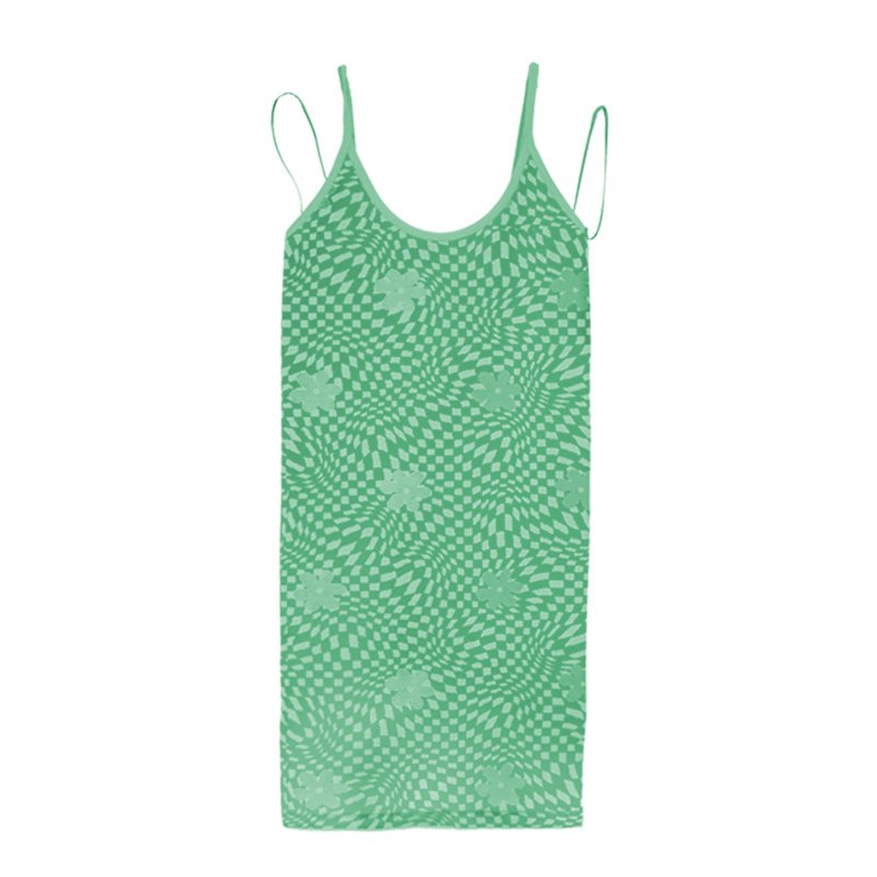 FLW Woman Dresses New Arrivals 2022 U-Neck Slim Knitted Cami Dress Fashion Dresses Women