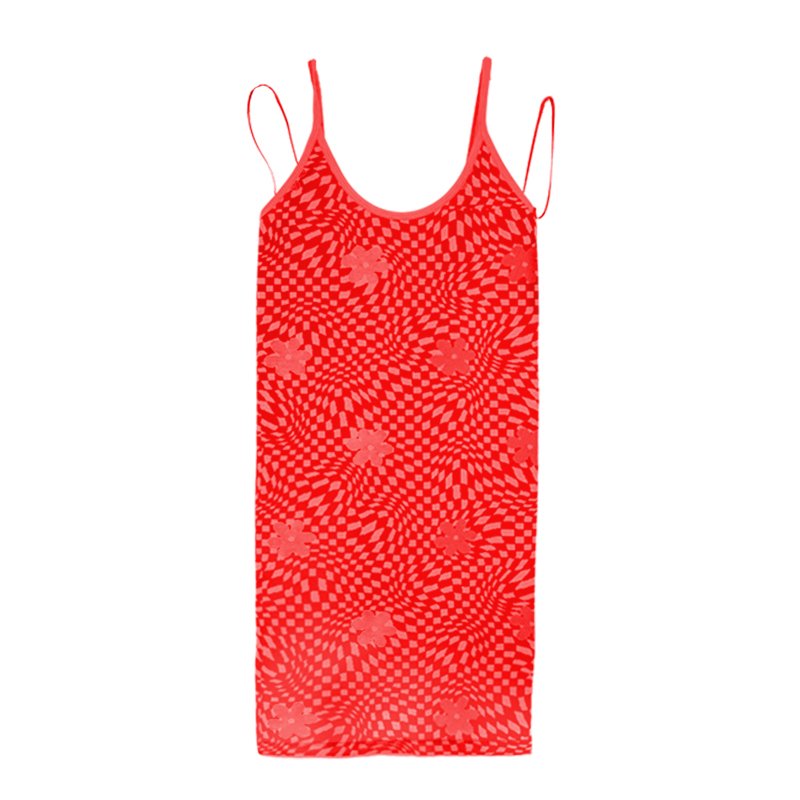 FLW Woman Dresses New Arrivals 2022 U-Neck Slim Knitted Cami Dress Fashion Dresses Women