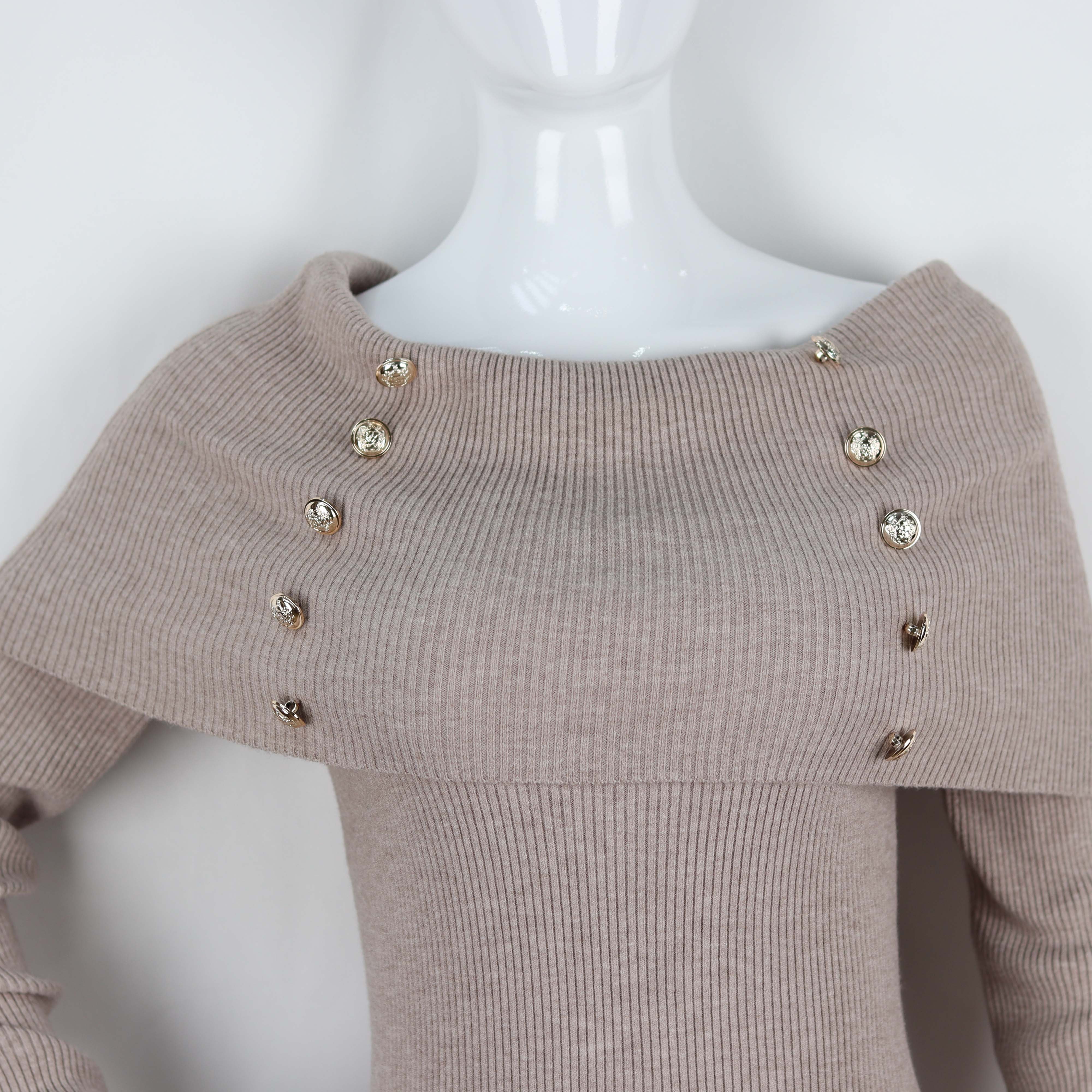 M.L.D.A Good Selling Wrap gray Sweater Dress Customized Knitted Sweater sweater dress women clothing