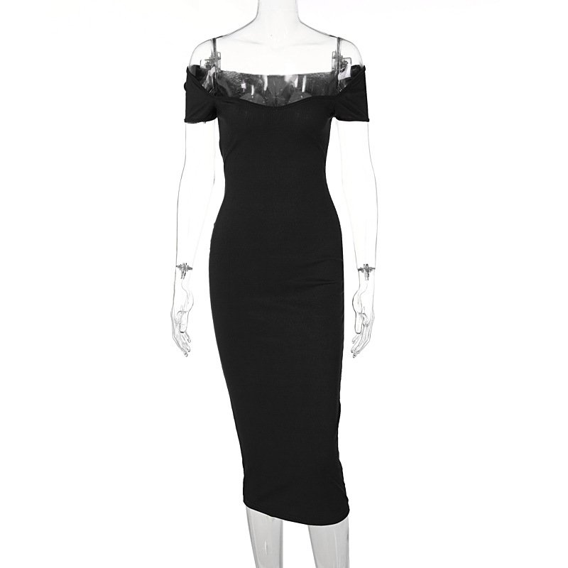 C Clothing Vestidos Women Elegant Summer Casual Dress Sexy One Piece Bodycon Long Dress
