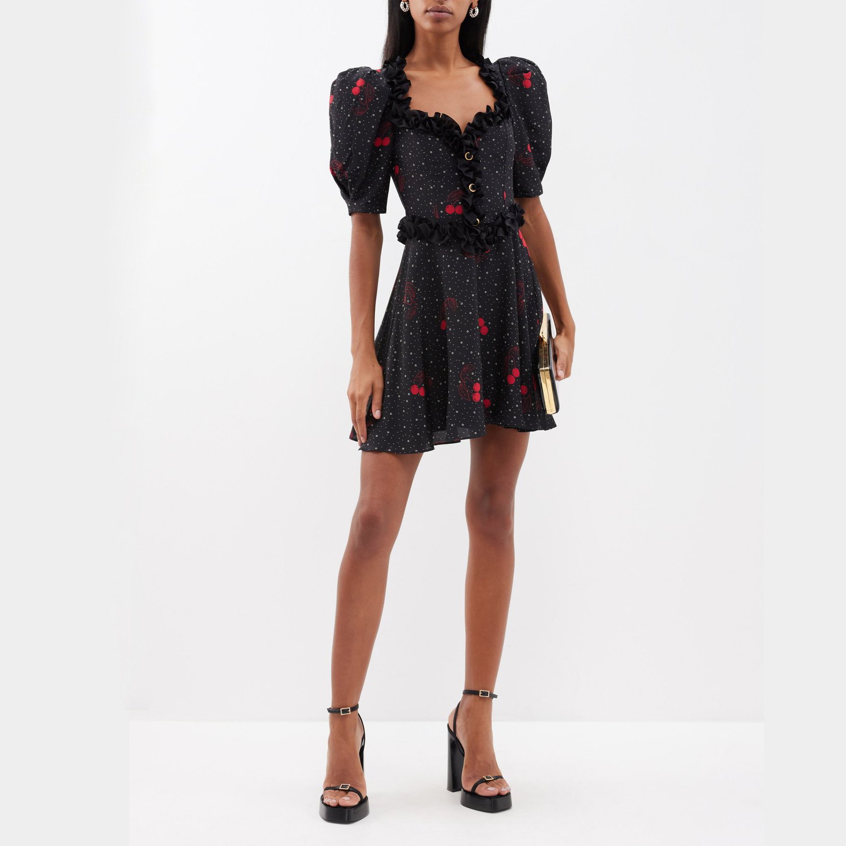 Custom Fashion V Neck Short Sleeve Wrap Style Ruffle Hem Mini Flower Dress Lady Elegant Floral Print Women Dress