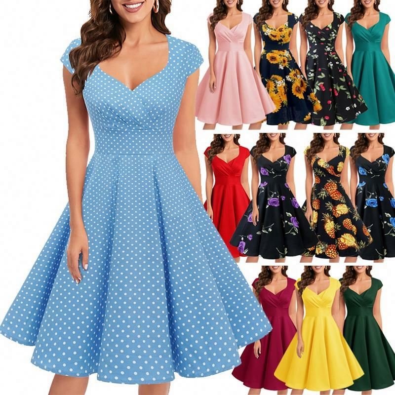Fashion Dress Woman Casual Dress Long Sleeve Dress Plus Size Women's Clothing Stock