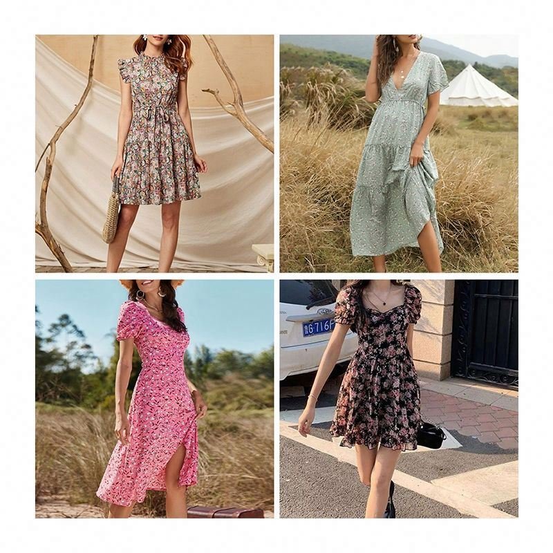 Fashion Dress Woman Casual Dress Long Sleeve Dress Plus Size Women's Clothing Stock