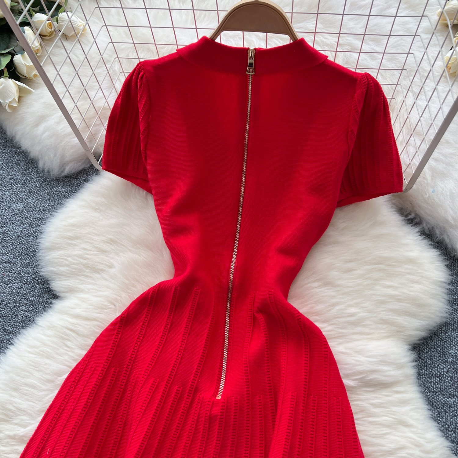 Short Sleeve Fashion Midi Women Elegant Party Dinner Summer Casual Dresses