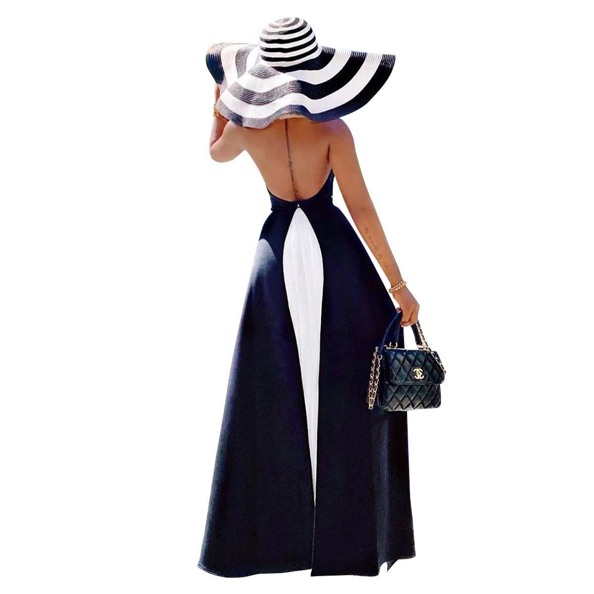 Best Selling Evening Dress Long Halter Dress Women For Sale
