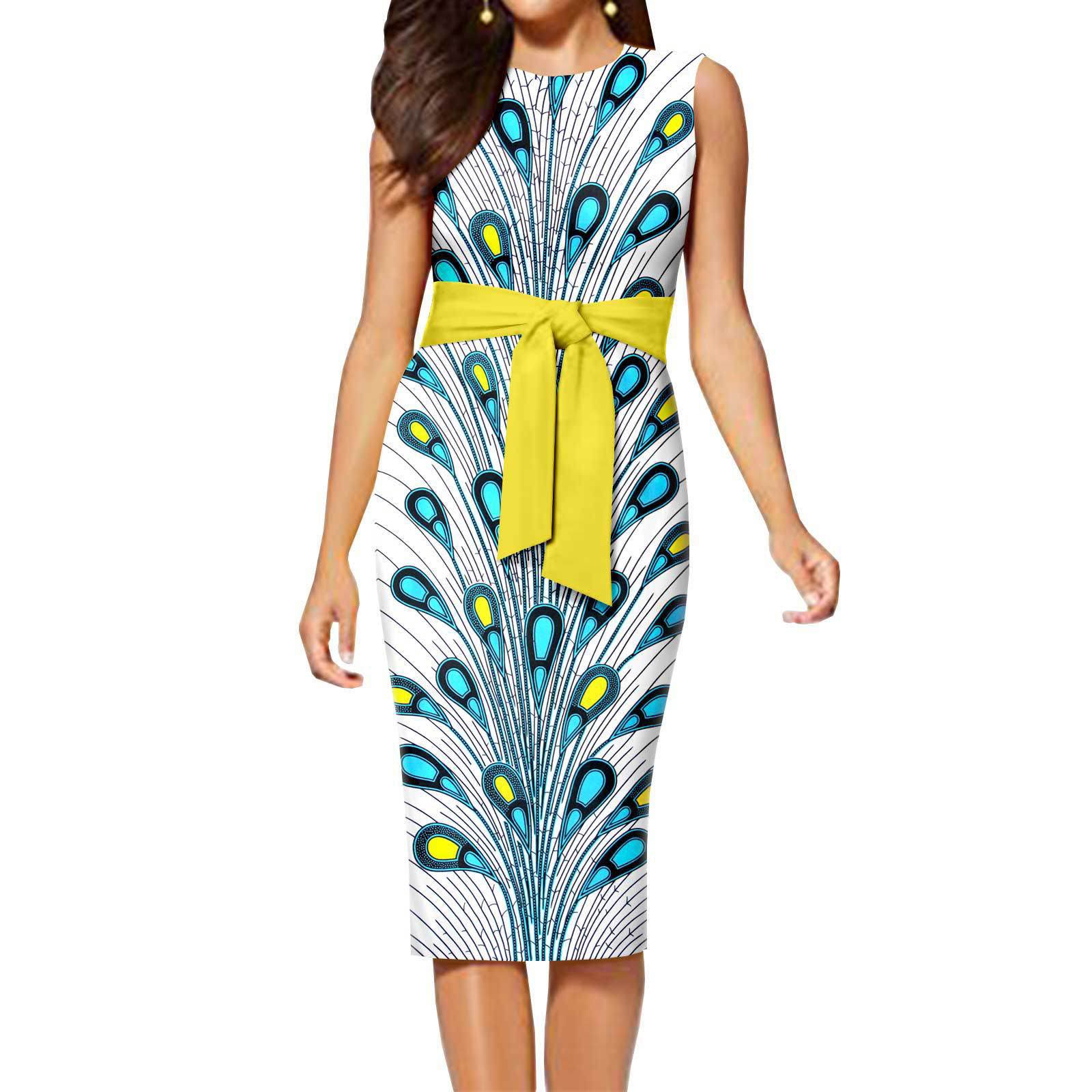 Yibaoli Evening Dresses Africa Clothing High Quality Hot Sale 100% Cotton Ankara Wax Printing for Women Dress Adults Support