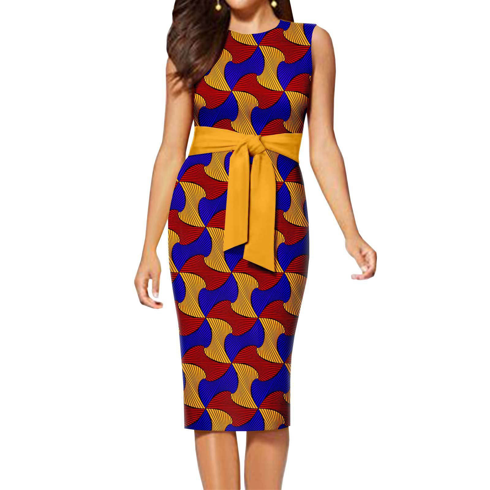 Yibaoli Evening Dresses Africa Clothing High Quality Hot Sale 100% Cotton Ankara Wax Printing for Women Dress Adults Support