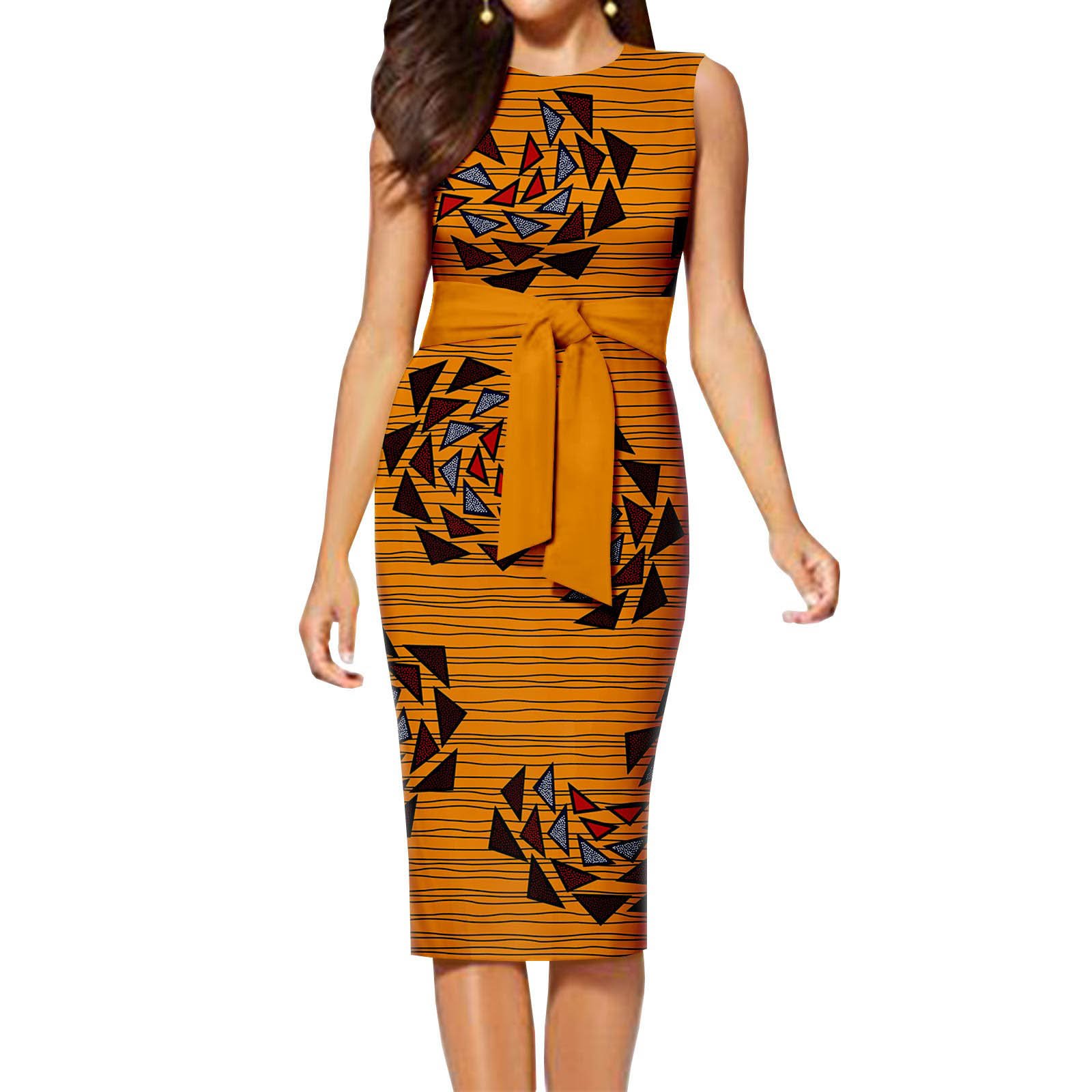 Yibaoli Evening Dresses Africa Clothing High Quality Hot Sale 100% Cotton Ankara Wax Printing for Women Dress Adults Support