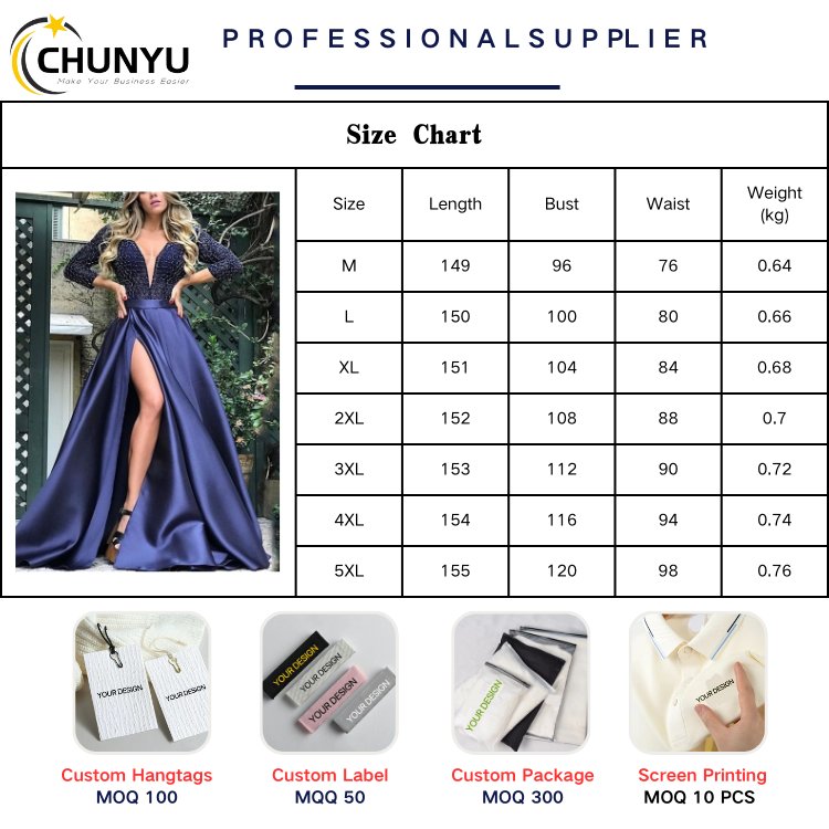 Good Quality Plus Size Big Swing High Split Formal Party Luxury Wedding Bridesmaid Floor-Length Lace Long Gown Evening Dress