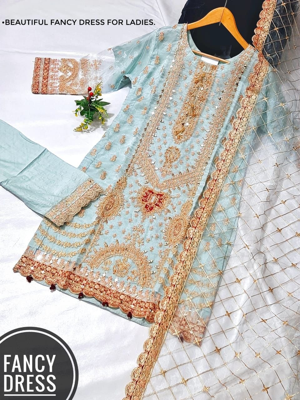 2023 SS Collection New Arrival 3-Piece Stitched Printed Chiffon Dresses for Ladies Ethnic Pakistani Style for Casual Occasions