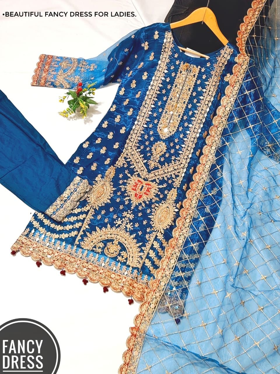 2023 SS Collection New Arrival 3-Piece Stitched Printed Chiffon Dresses for Ladies Ethnic Pakistani Style for Casual Occasions