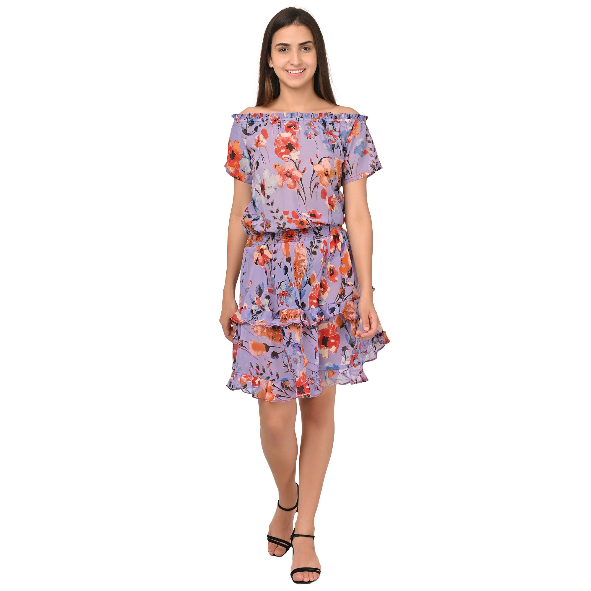 Floral Printed Short Beachwear dresses for casual formal dresses and beachwear manufacturer and supplier from india