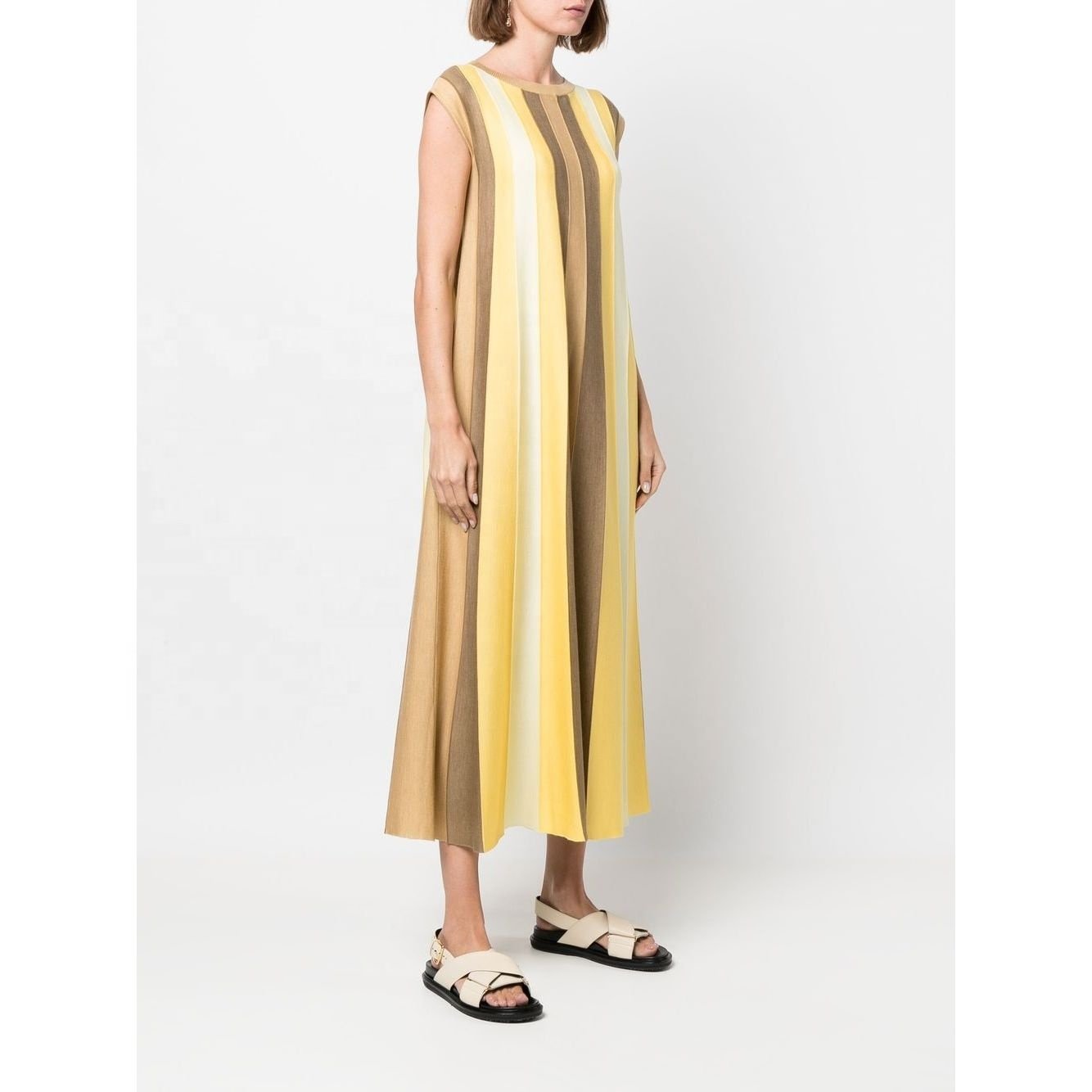 2023 Fashion Women Summer Knit Casual Dresses Long Plus Size Dresses Women Sweater Dresses Ladies Wool and Cashmere Sweater
