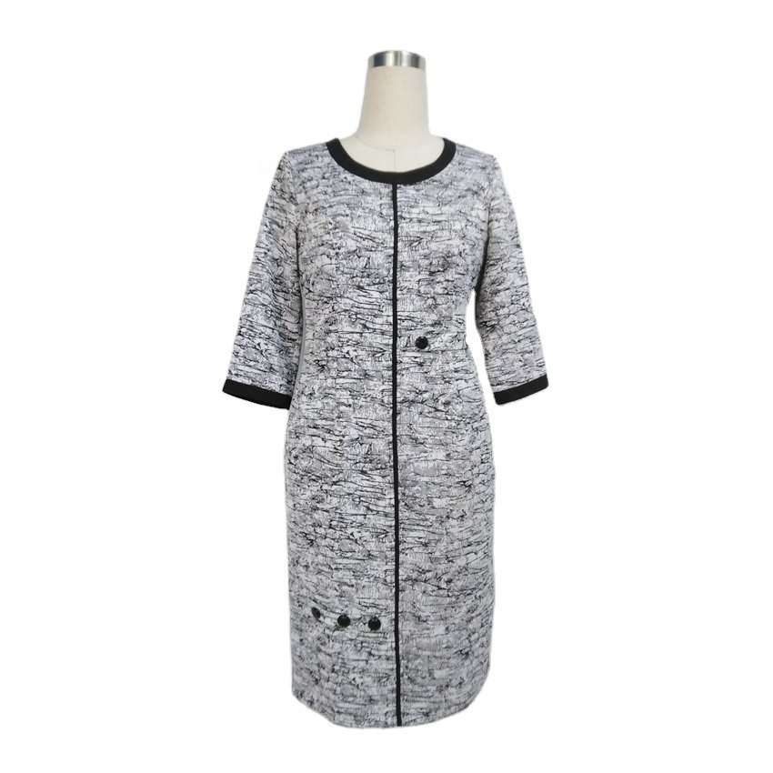 Quality Turkey Office Dress Elegant African Women Vestido Maxi Plus Size Casual Dress for Church 5XL Dress