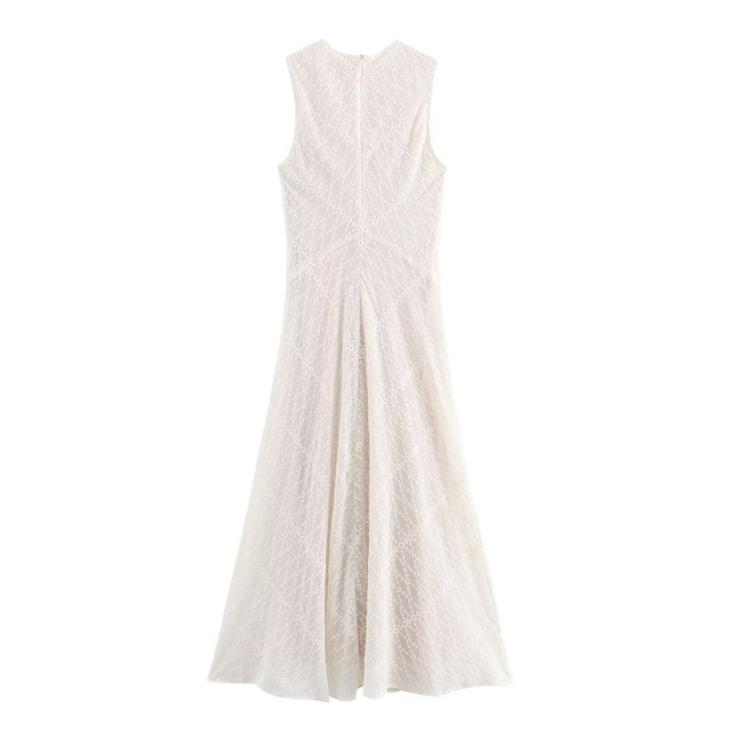 TAOP&ZA women's clothing 2024 summer new European and American fashion simple temperament embroidered dress 8584273