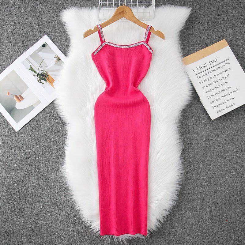 Comfortable Cheap Women'S Clothing Elegant Formal Casual Dresses Simple Color Women'S Dress For Civil Wedding Women'S Knit Dress