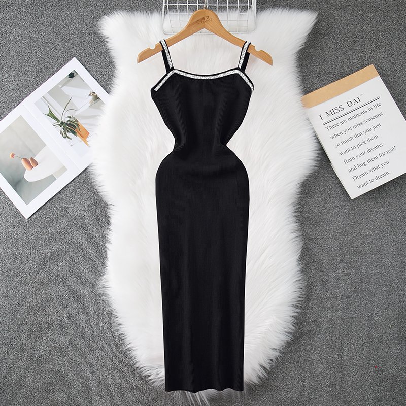 Comfortable Cheap Women'S Clothing Elegant Formal Casual Dresses Simple Color Women'S Dress For Civil Wedding Women'S Knit Dress