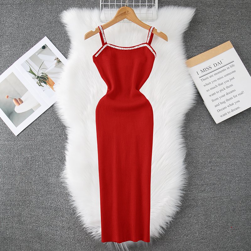 Comfortable Cheap Women'S Clothing Elegant Formal Casual Dresses Simple Color Women'S Dress For Civil Wedding Women'S Knit Dress