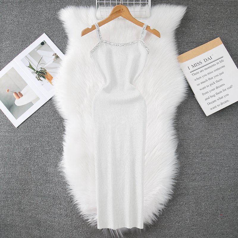 Comfortable Cheap Women'S Clothing Elegant Formal Casual Dresses Simple Color Women'S Dress For Civil Wedding Women'S Knit Dress