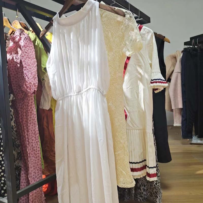 High Quality 45kg Maxi Dress Bales Thrift Summer Dresses for Adults Mixed Used Clothing Grade a 2nd Hand Clothes