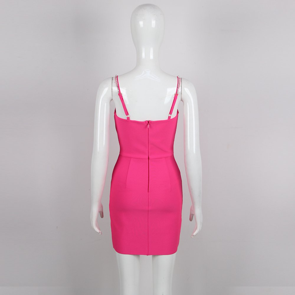 Custom Sexy Dresses Women Night Club Ladies Elegant Bow Rhinestone Dresses Women Short