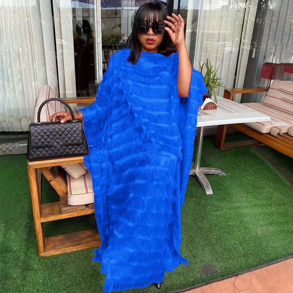 In Stock african style of dress plush nigerian dresses women elegant african loosecasual dresses ethnic clothing