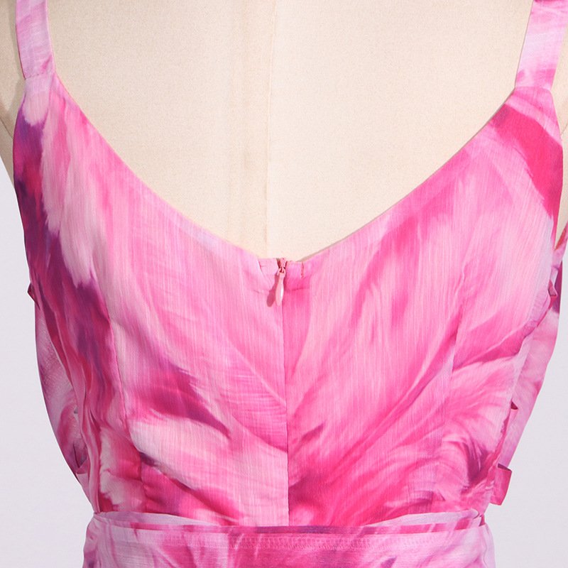 FUDA C65 Ladies Dress For Women Clothing Elegant Long Casual Dresses Custom Logo Flower embroidery sexy dress