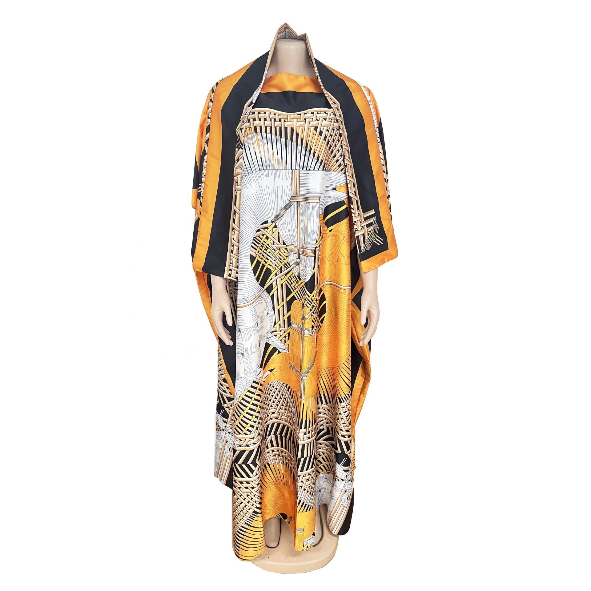 wholesale ladies casual kitenge dress Loose dress Plus size african kitenge dress designs