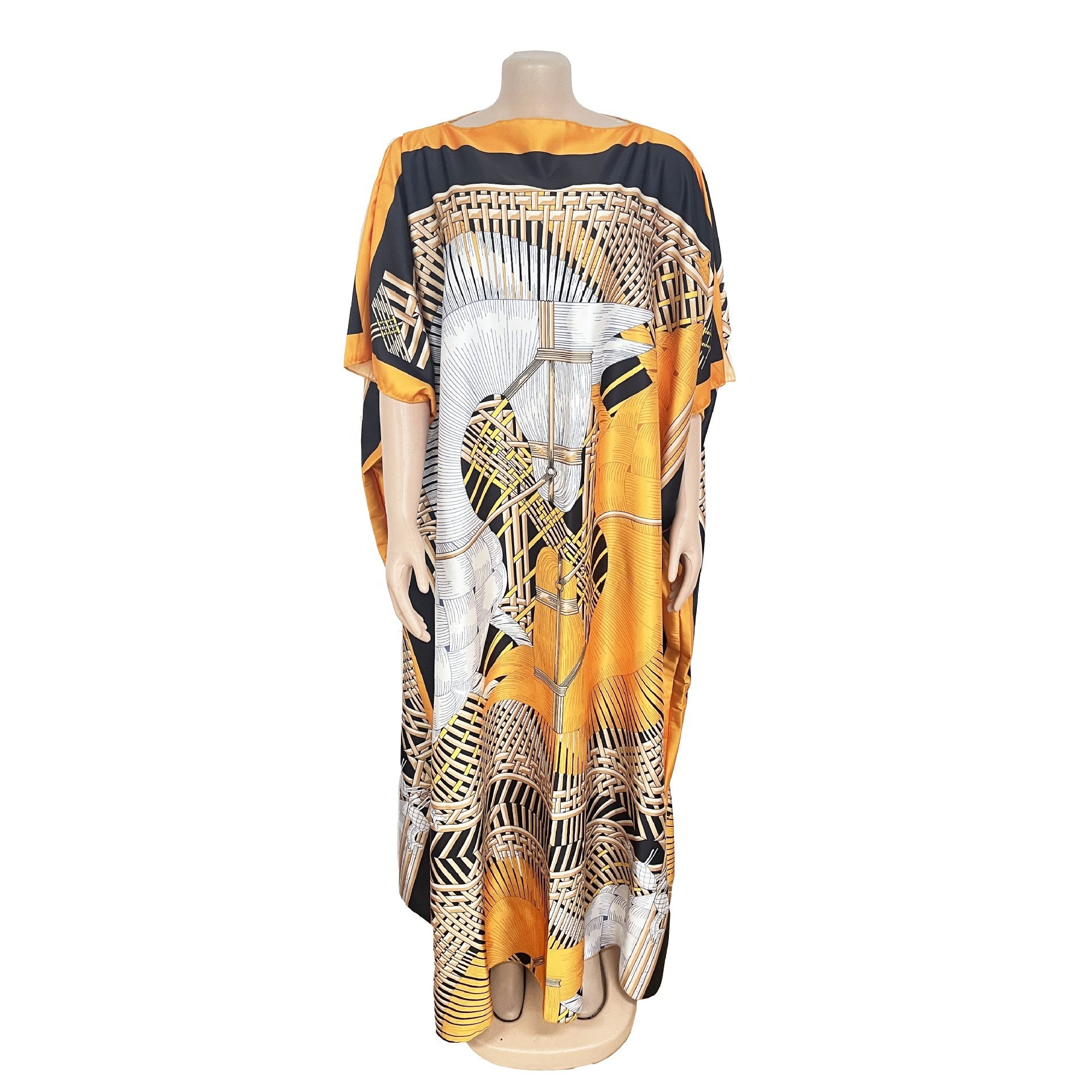 wholesale ladies casual kitenge dress Loose dress Plus size african kitenge dress designs