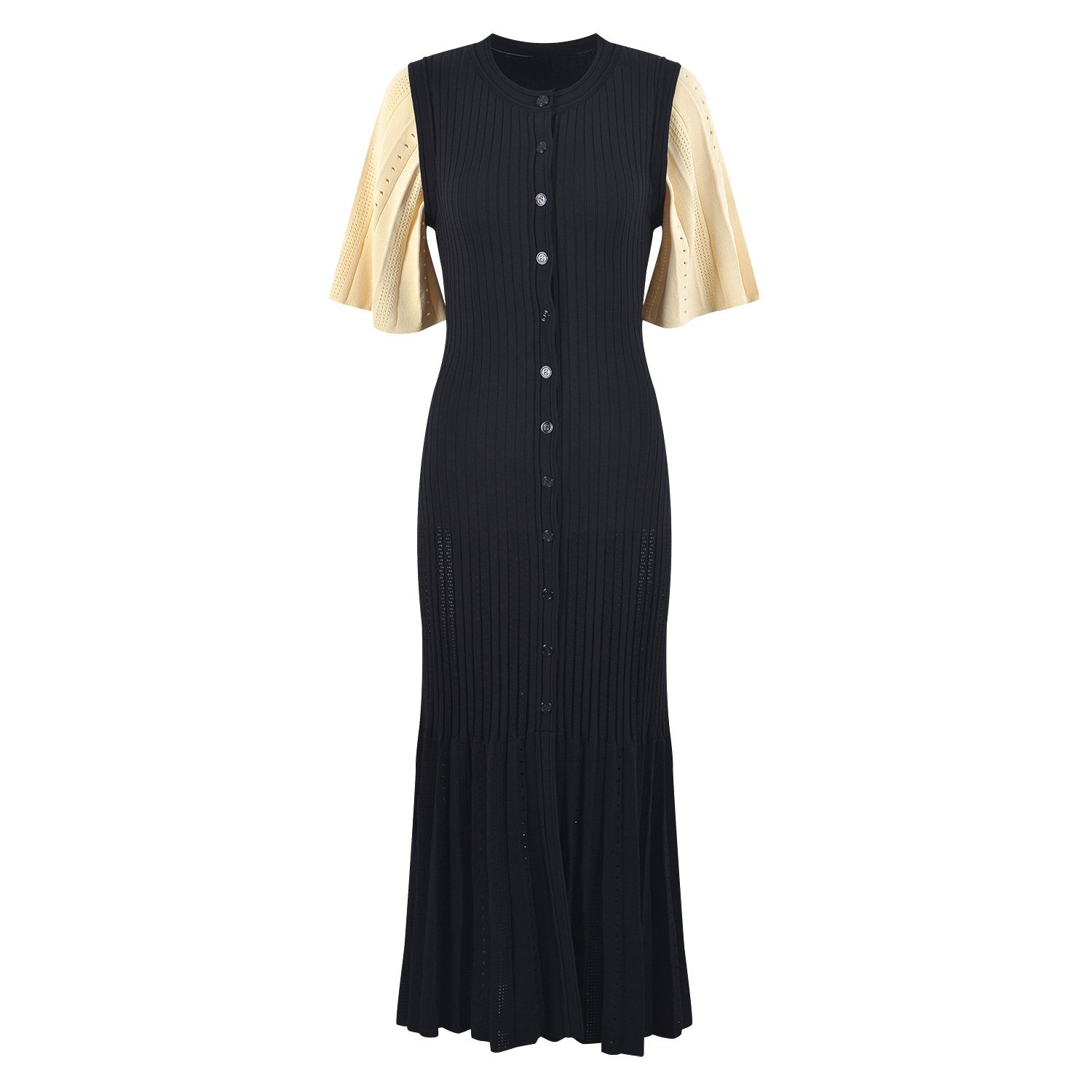Bettergirl Women's Slim Knit Dress Ladies Dresses 2024 Summer Casual Dresses New French Style Elegant Full 1 Piece Natural