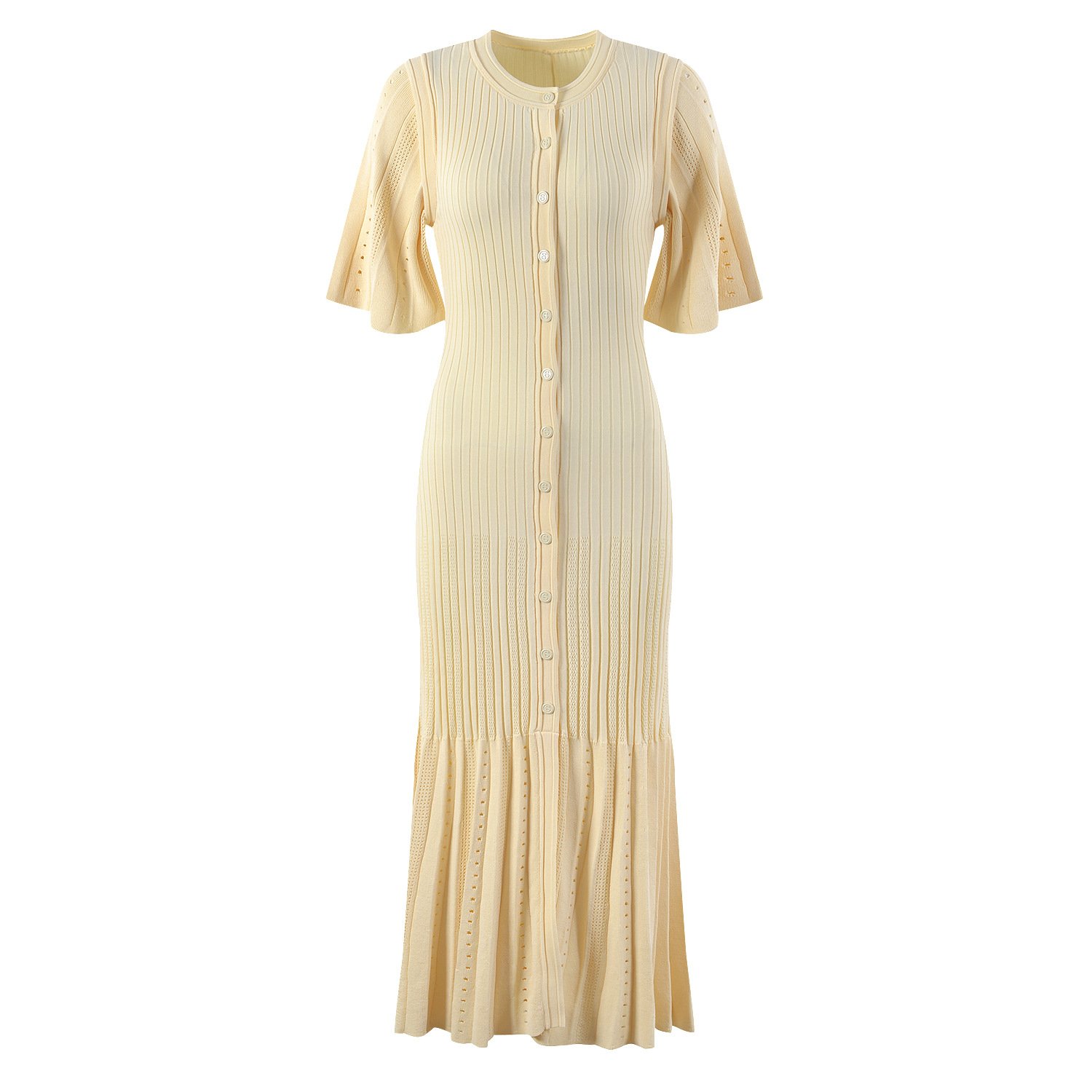 Bettergirl Women's Slim Knit Dress Ladies Dresses 2024 Summer Casual Dresses New French Style Elegant Full 1 Piece Natural