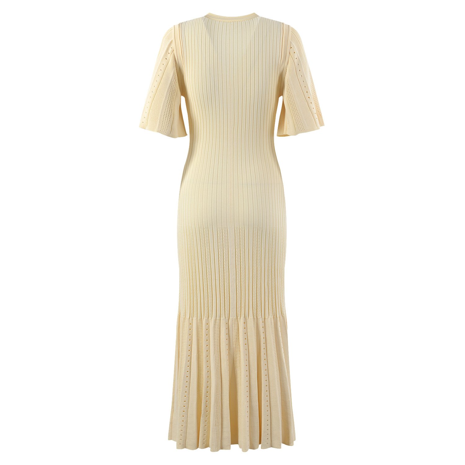 Bettergirl Women's Slim Knit Dress Ladies Dresses 2024 Summer Casual Dresses New French Style Elegant Full 1 Piece Natural