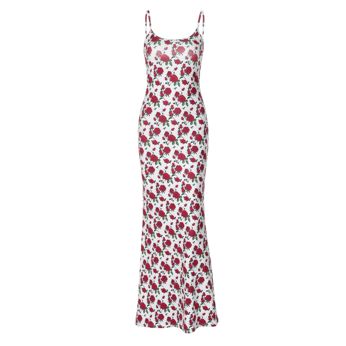 New Fashion Design Halter Backless Long Sexy Summer Floral Printed Bodycon Dresses Women