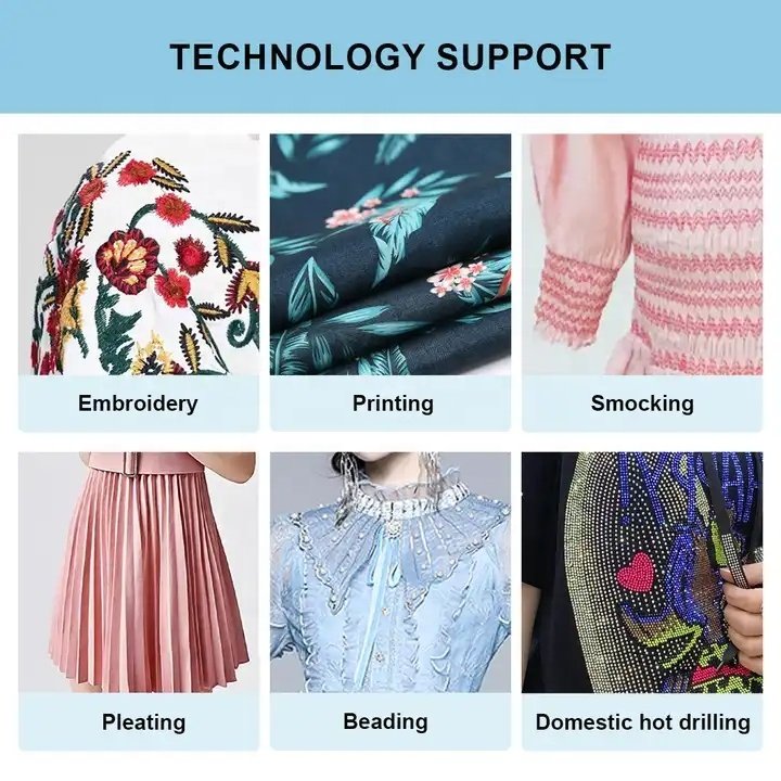 Lancai Apparel Garment Factory Manufacturer Custom Design Womens Casual Clothing Dresses