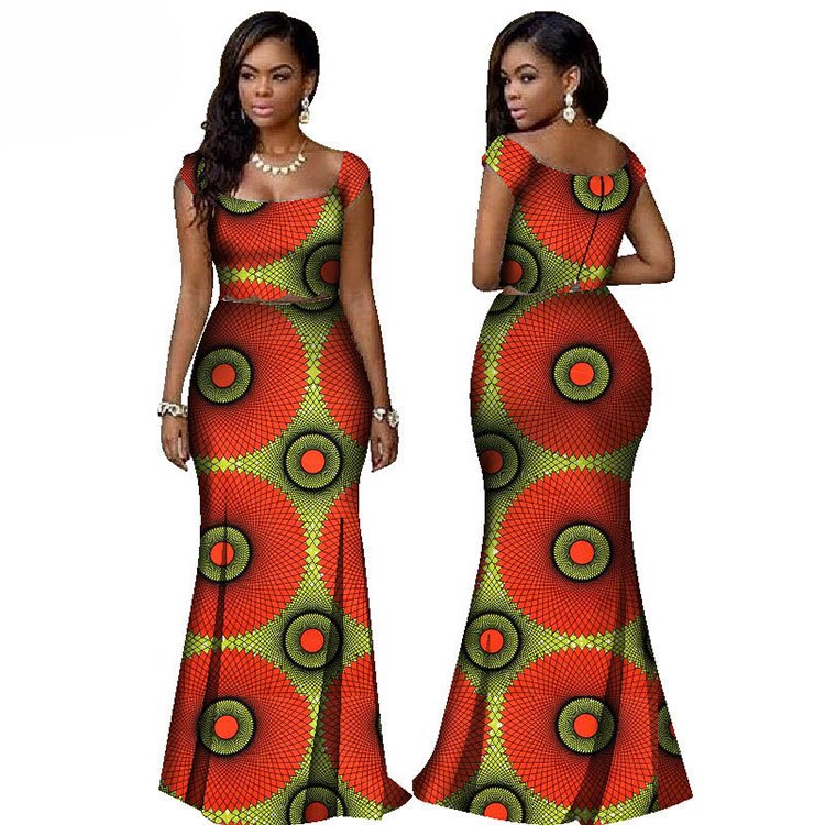 African Clothing Print Women Summer Africa Dress Evening Casual Dresses Elegant Sexy