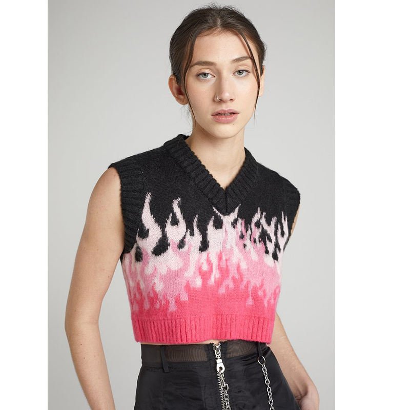 Custom OEM & ODM Sweater women Jacquard design knitwear ladies Knitted Girls knit top women knitted dress