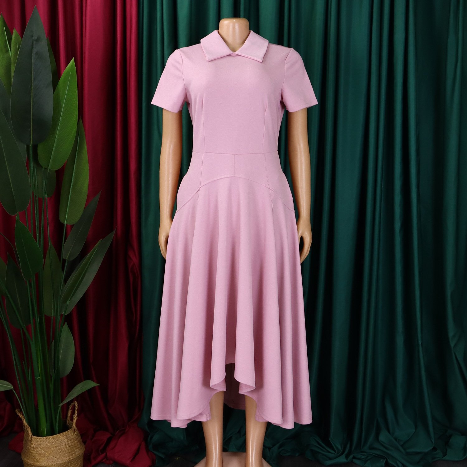 D514 Women's 2024 summer fashion temperament high-waisted banquet skirt elegant evening African dress