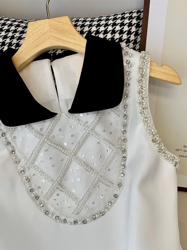 New dropshipping hot fashion and elegant white a-line dress for women