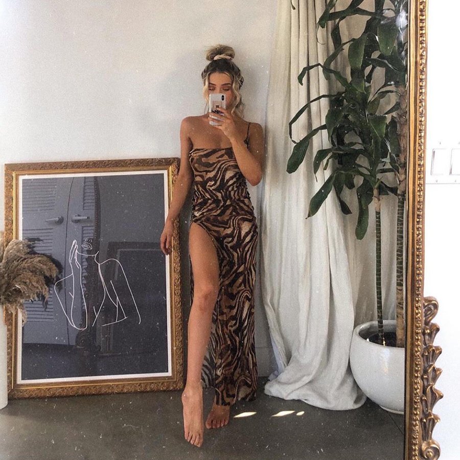 2024 HO Sexy Casual Dresses One Shoulder Summer Women Dress Skinny Low-neck Backless Streetwear Partywear