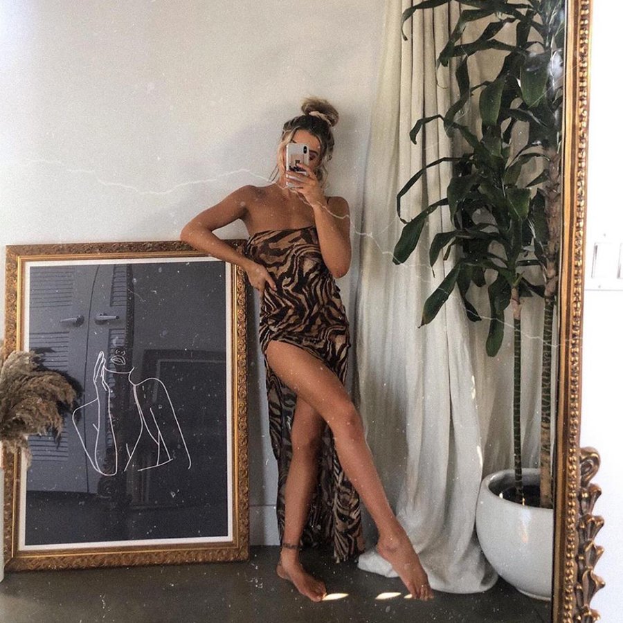 2024 HO Sexy Casual Dresses One Shoulder Summer Women Dress Skinny Low-neck Backless Streetwear Partywear