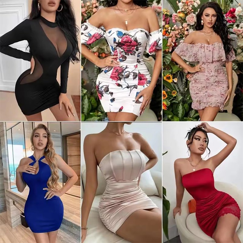 Brand New Bulk Quantity Cheap Sale Wholesale Factory Direct Mixed Ropa Women Clothes Bales Casual Dress Stock