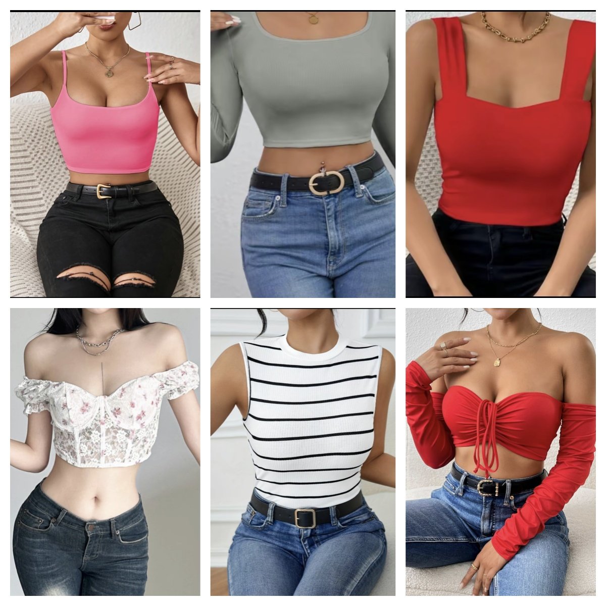 2024 Tail cargo Printed Women's Mixed Clothing Casual Dress Strap Printed Top Sexy Short Skirt Random Delivery