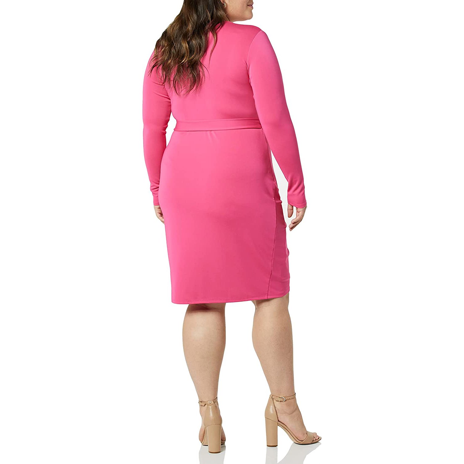 Plus Size Spring Autumn Clothes Women's Long Sleeve Classic Wrap Elegant Casual Dresses For Lady
