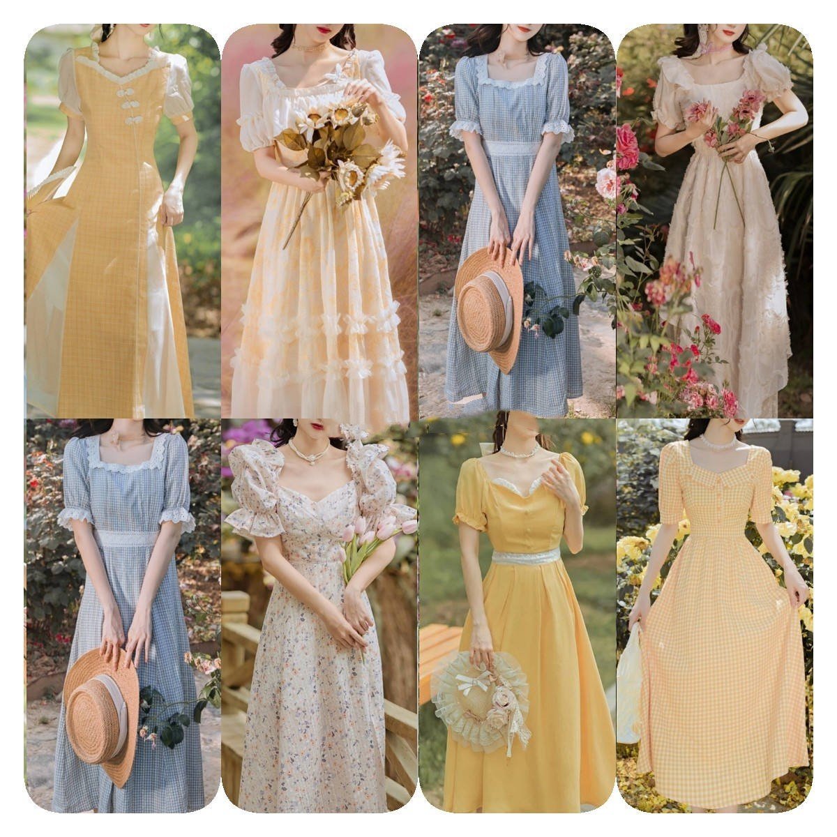 High quality dress fashion female floral floral print long sleeve V neck A word casual dress female chiffon dress wholesale