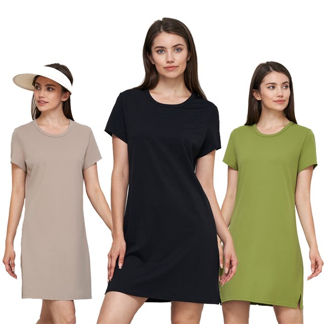 Summer Casual Women's Dresses Factory Customized plus size women's dresses T Shirt Dresses Short