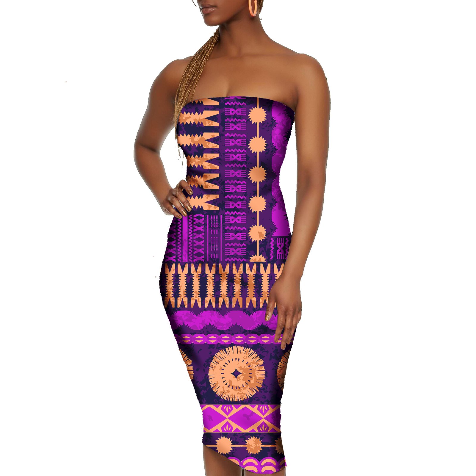 New Islander Puletasi Clothing Samoa Tapa Design Dresses Lady Wrap Style Tonga Fiji Women Sexy Customized Polynesian Dress