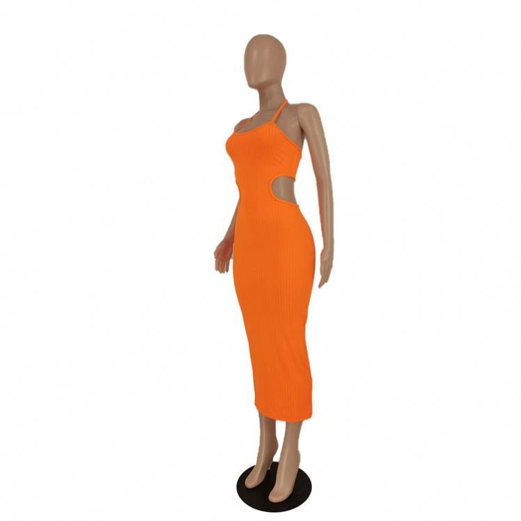 Casual Dress For Women Summer Sexy Backless Elegant Dress Lady Bandage Long Dress