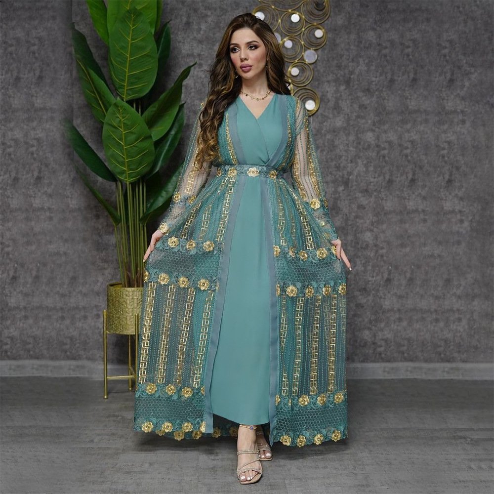 R-134 Abayas Dubai Middle East Simple Modest Kaftan Islamic Clothing Abaya Women Muslim Dresses