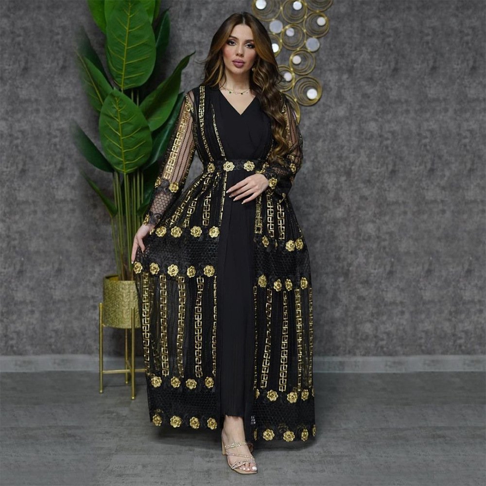 R-134 Abayas Dubai Middle East Simple Modest Kaftan Islamic Clothing Abaya Women Muslim Dresses