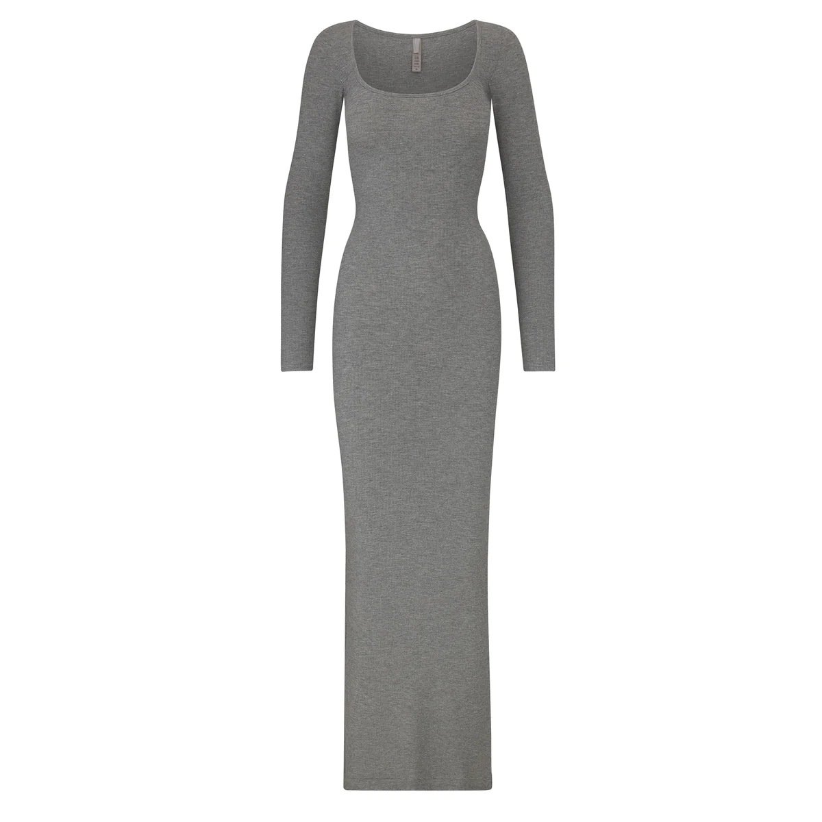 Custom Logo kim kardashian dress dupes long sleeve dress mock neck lounge Women Maxi basic sleeveless spandex soft Lounge Dresses